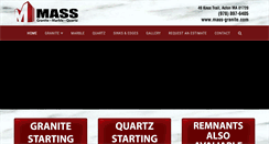 Desktop Screenshot of mass-granite.com