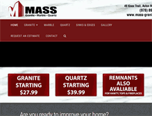Tablet Screenshot of mass-granite.com